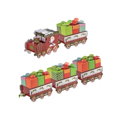 Adventskalender Bastelset 'Zug', 60-teilig