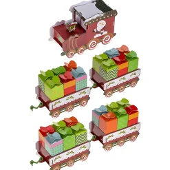 Adventskalender Bastelset 'Zug', 60-teilig