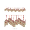 Adventskalender Set 'Jute-Socken', 24-teilig