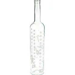 Adventskalender-Flasche 500 ml weiß
