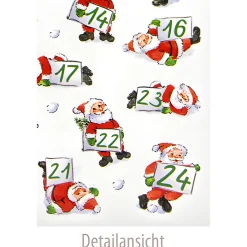Adventskalender-Zahlen Weihnachtsmänner, 48 Stück