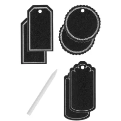 Anhänger 'Tafelfolien' mit Specksteinstift, 7-teilig