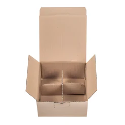 Automatikkarton 163 x 163 x 87 mm, 4er Gefache