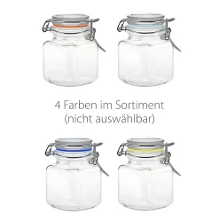 Bügelglas  100 ml eckig