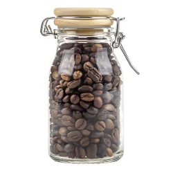 Bügelglas  165 ml mit Holzdeckel