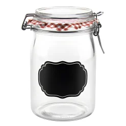 Bügelglas 'Ermetico' 1000 ml mit Tafel