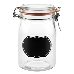 Bügelglas 'Ermetico' 1000 ml mit Tafel