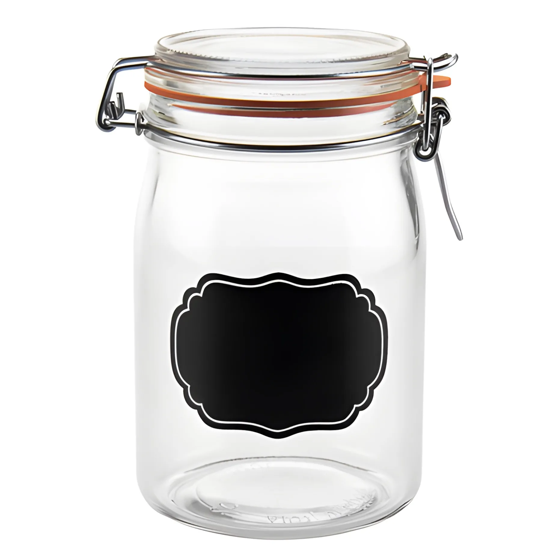 Bügelglas 'Ermetico' 1000 ml mit Tafel