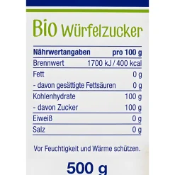 Bio-Würfelzucker, 500 g