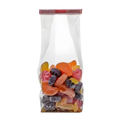 Blockbodenbeutel mit Kartonboden 60+40 x 200 mm, 50 Stück