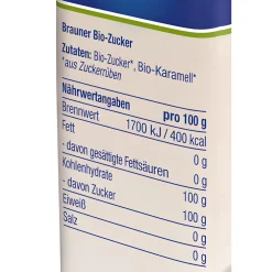 Brauner Bio Zucker, 500 g