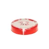 CT 70 Trinkhalmdeckel Batik rot-weiß, Loch Ø 8 mm