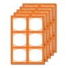 Cubi Etikettenbogen orange, 5 Blatt