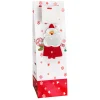 3D Flaschentasche 'Nikolaus' 12,5 x 11,5 x 34 cm