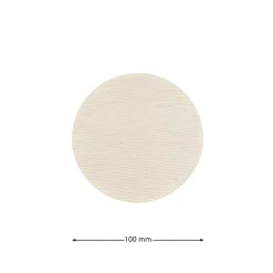 Deckchen 100 mm natur rund