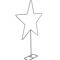 Dekostern mit Standfuß, schwarz, 50 cm