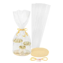 Diamantbeutel  65 x 400 mm mit Scheibe Ø 120 mm und Band, 5 Stück