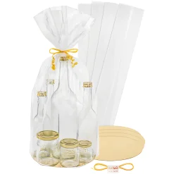 Diamantbeutel 110 x 600 mm mit Scheibe Ø 200 mm und Band, 5 Stück