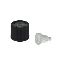 DIN 18 schwarz mit Randtropfer  klein und Kindersicherung