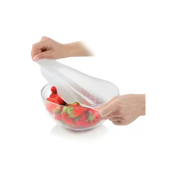 Elastische Silikon-Deckel '4Food' Ø 17 und 23 cm, 2er Set