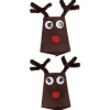 Flaschen-Deko 'Rentier', 2 Stück
