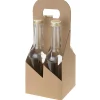 Flaschenkarton 4er 130 x 130 x 290 mm natur