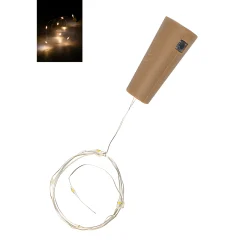 Flaschenlicht mit Abschaltautomatik, 8 LEDs, warmweiß