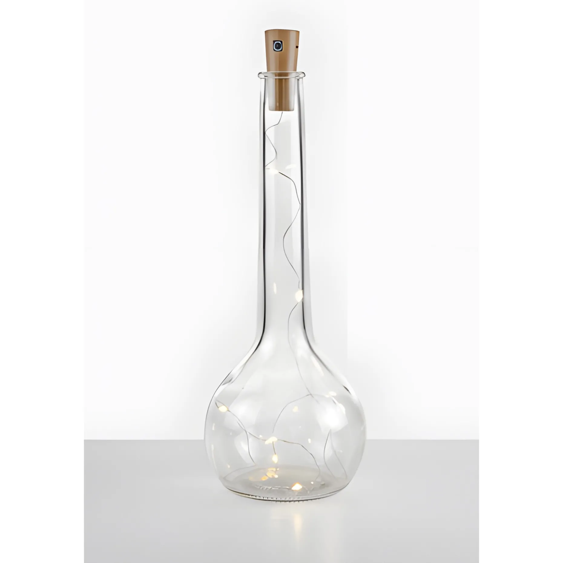 Flaschenlicht mit Abschaltautomatik, 8 LEDs, warmweiß