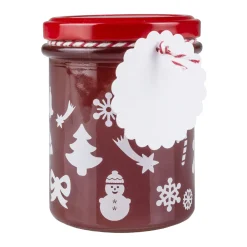 Folia Anhängeetikett rund natur/weiß, 12 Stück