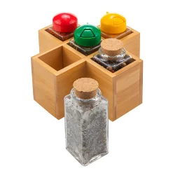 Gewürzregal aus Bambus 16 x 16 cm