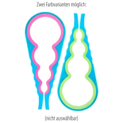 Gläser- und Flaschenöffner universal, blau/pink/grün