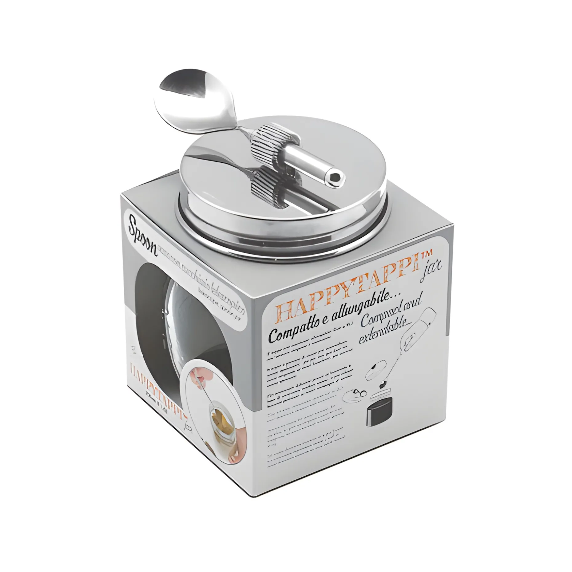 HappyTappi CT 70 Dessertglas 250 ml mit Löffel