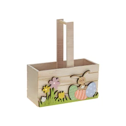 Holzkorb 'Ostern', 15 x 7,5 x 18 cm