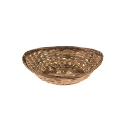 Korbschale 22 x 18 x 8 cm dunkel