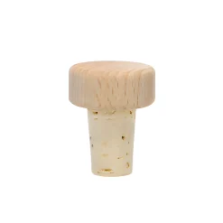 Korken 11/14 mm mit Holzscheibe Ø 22 mm