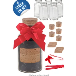 Korkenglas 300 ml, 6er Set