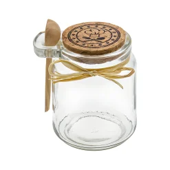 Korkenglas 220 ml mit Holzlöffel