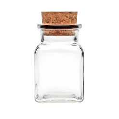 Korkenglas  150 ml quadratisch