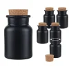 Korkenglas 150 ml schwarz matt beschichtet, 6er Set