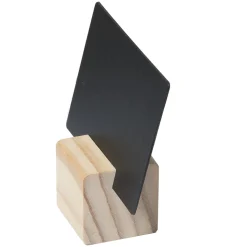 Kreidetafel mit Holzständer, 6 Stück plus Stift