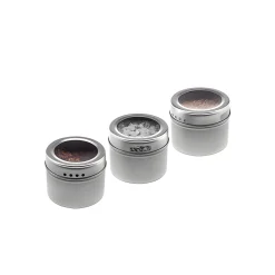 Magnetische Metalldose 110 ml mit Sichtverschluss