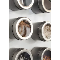 Magnetische Metalldose 110 ml mit Sichtverschluss