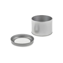 Metalldose mit Sichtverschluss, 8 x 5 cm