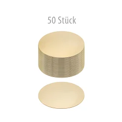 Pappscheibe Ø 120 mm gold/silber,  50 Stück