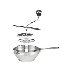 Passiermühle aus Edelstahl, 3 Einsätze