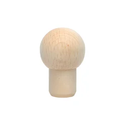 PE-Stopfen 19 mm mit Holzkugel Ø 32 mm