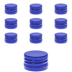 PP 28 blau Aluminium mit Originalitätsring, 10 Stück