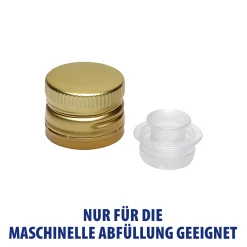 PP 31,5 gold Aluminium mit Ausgießer und Originalitätsring