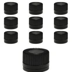 PP 24 schwarz Kunststoff mit Originalitätsring, 10 Stück