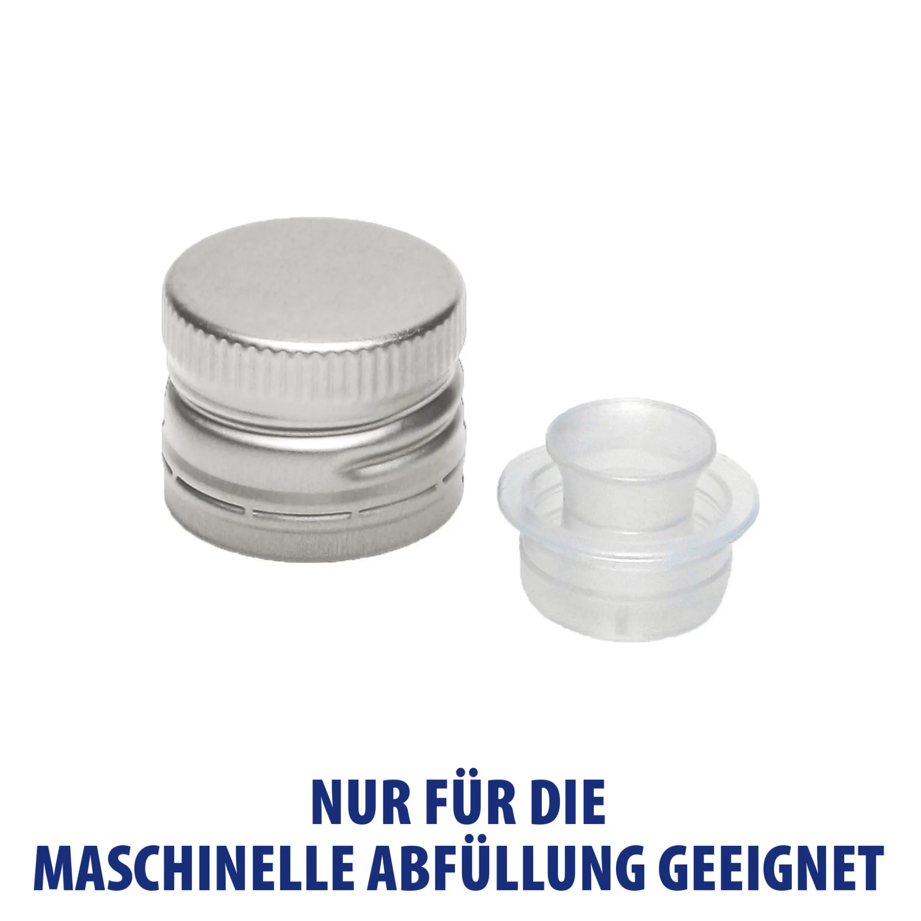 PP 31,5 silber Aluminium mit Ausgießer und Originalitätsring